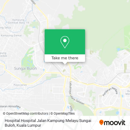 Hospital Hospital Jalan Kampung Melayu Sungai Buloh map