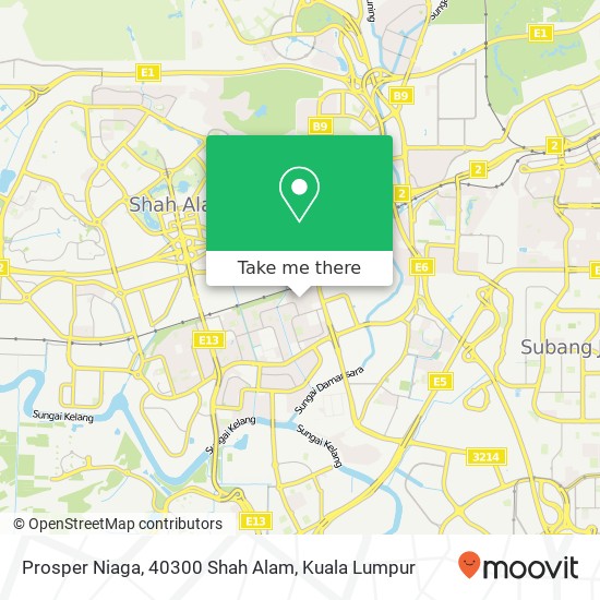 Prosper Niaga, 40300 Shah Alam map