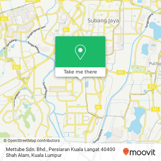 Mettube Sdn. Bhd., Persiaran Kuala Langat 40400 Shah Alam map