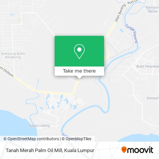 Peta Tanah Merah Palm Oil Mill