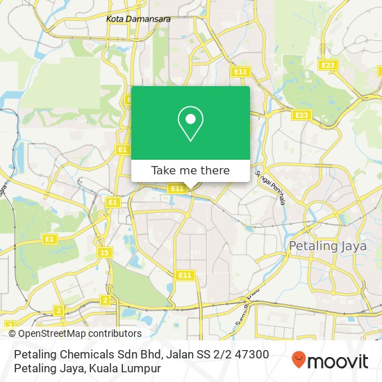 Peta Petaling Chemicals Sdn Bhd, Jalan SS 2 / 2 47300 Petaling Jaya