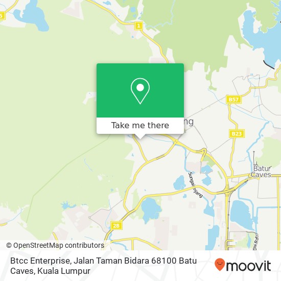 Btcc Enterprise, Jalan Taman Bidara 68100 Batu Caves map