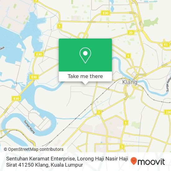 Sentuhan Keramat Enterprise, Lorong Haji Nasir Haji Sirat 41250 Klang map