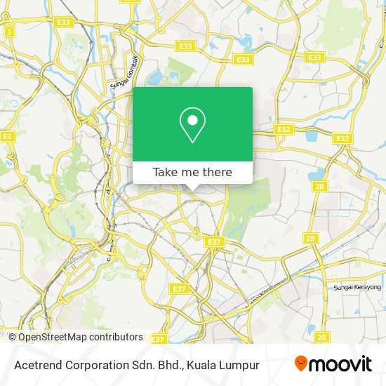 Acetrend Corporation Sdn. Bhd. map