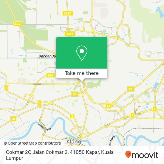 Peta Cokmar 2C Jalan Cokmar 2, 41050 Kapar