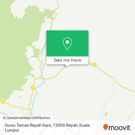 Surau Taman Repah Baru, 73000 Repah map