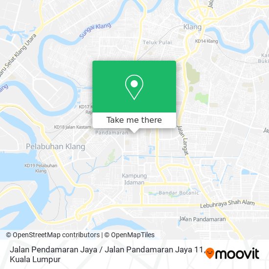 Peta Jalan Pendamaran Jaya / Jalan Pandamaran Jaya 11