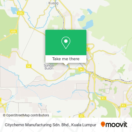Peta Citychemo Manufacturing Sdn. Bhd.