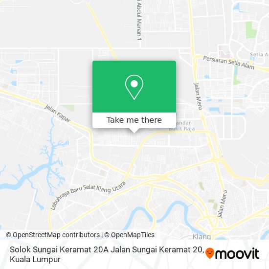 Peta Solok Sungai Keramat 20A Jalan Sungai Keramat 20