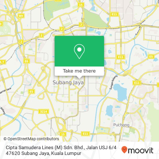 Cipta Samudera Lines (M) Sdn. Bhd., Jalan USJ 6 / 4 47620 Subang Jaya map