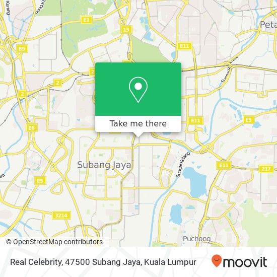 Real Celebrity, 47500 Subang Jaya map