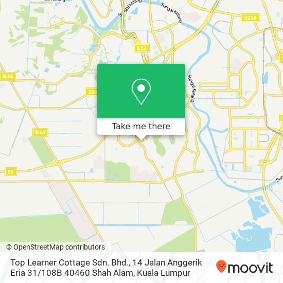 Top Learner Cottage Sdn. Bhd., 14 Jalan Anggerik Eria 31 / 108B 40460 Shah Alam map