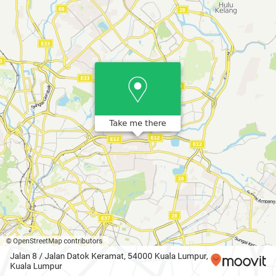 Peta Jalan 8 / Jalan Datok Keramat, 54000 Kuala Lumpur