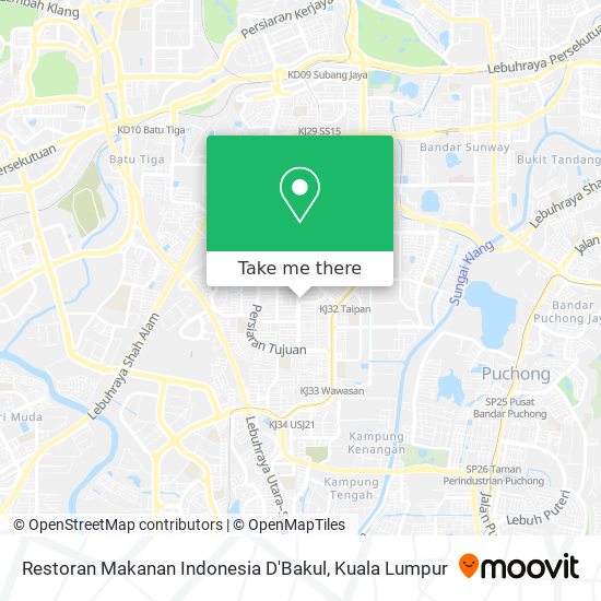 Restoran Makanan Indonesia D'Bakul map