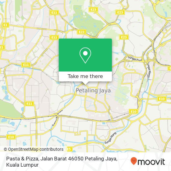 Peta Pasta & Pizza, Jalan Barat 46050 Petaling Jaya