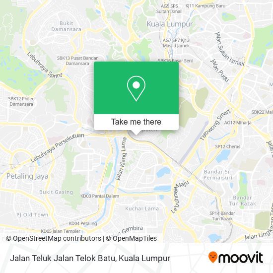 Peta Jalan Teluk Jalan Telok Batu