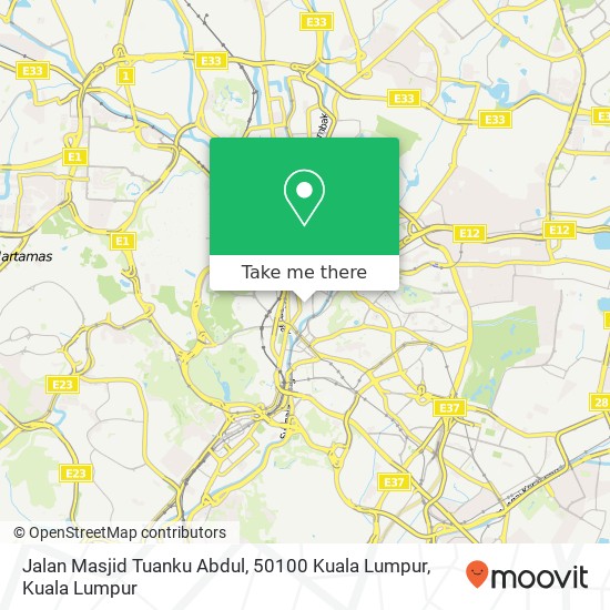 Jalan Masjid Tuanku Abdul, 50100 Kuala Lumpur map