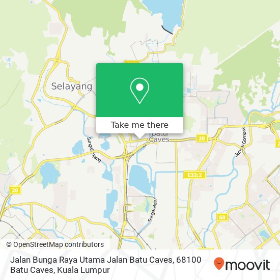 Jalan Bunga Raya Utama Jalan Batu Caves, 68100 Batu Caves map