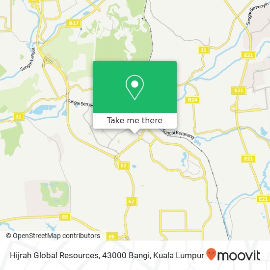 Hijrah Global Resources, 43000 Bangi map