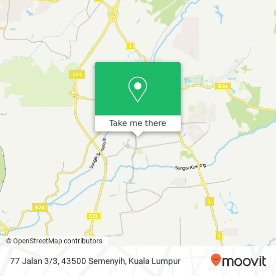 77 Jalan 3/3, 43500 Semenyih map