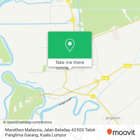 Marathon Malaysia, Jalan Beladau 42500 Telok Panglima Garang map