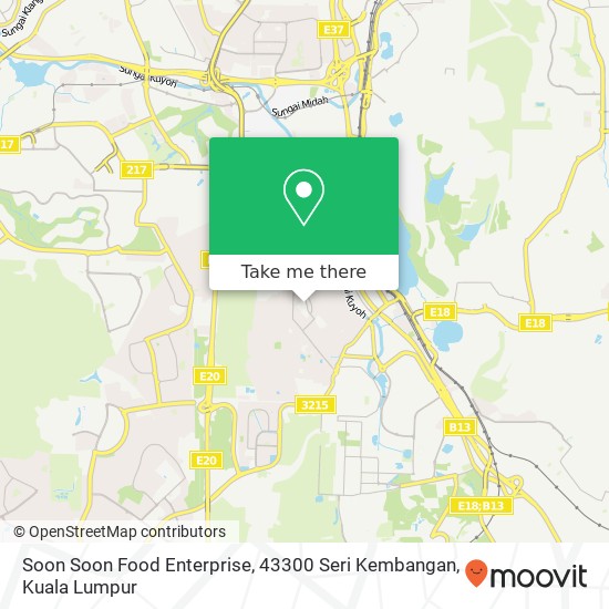 Soon Soon Food Enterprise, 43300 Seri Kembangan map