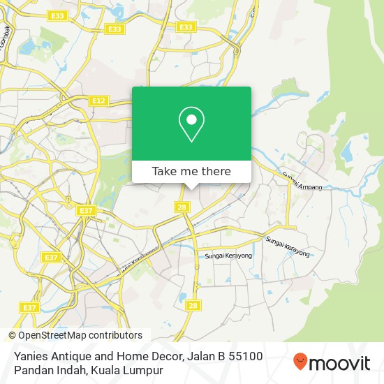 Yanies Antique and Home Decor, Jalan B 55100 Pandan Indah map