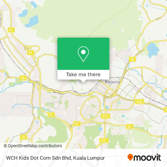 Peta WCH Kids Dot Com Sdn Bhd