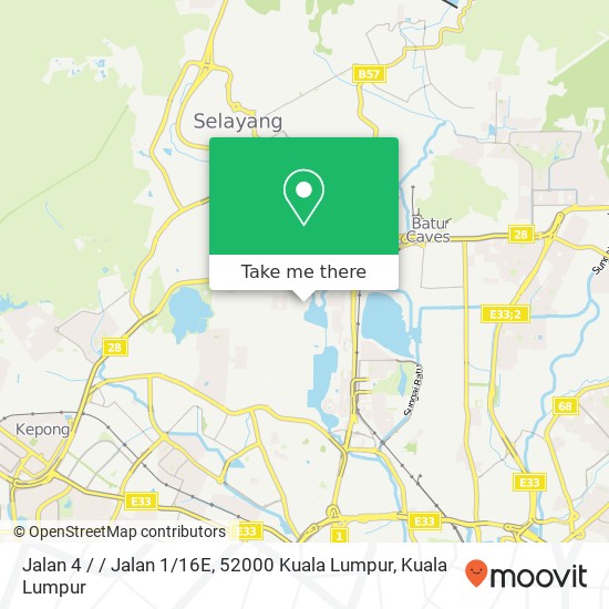 Jalan 4 / / Jalan 1 / 16E, 52000 Kuala Lumpur map