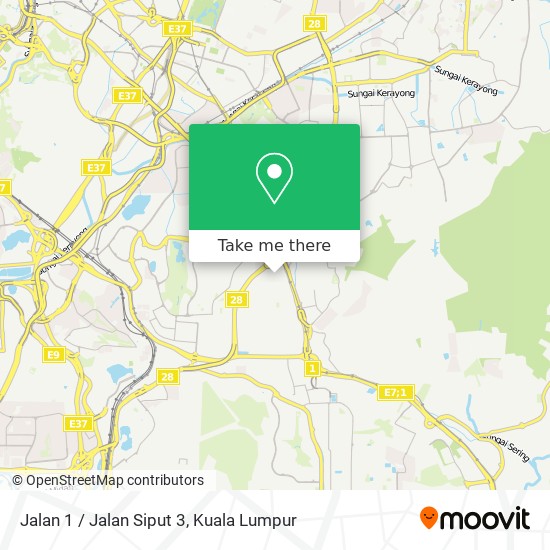 Peta Jalan 1 / Jalan Siput 3