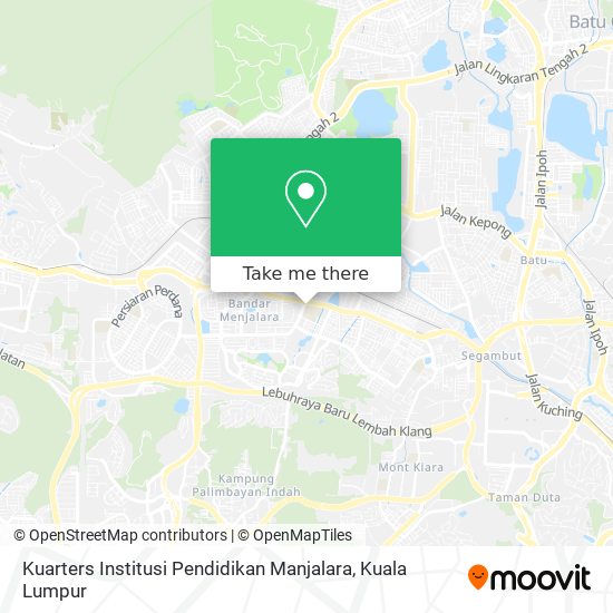 Kuarters Institusi Pendidikan Manjalara map