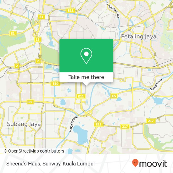 Sheena's Haus, Sunway map