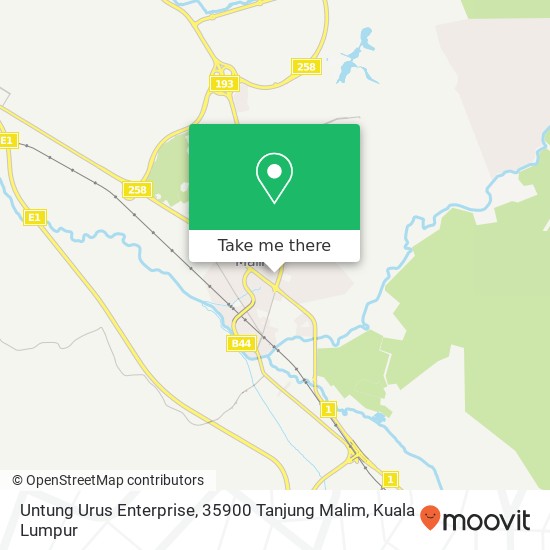 Peta Untung Urus Enterprise, 35900 Tanjung Malim