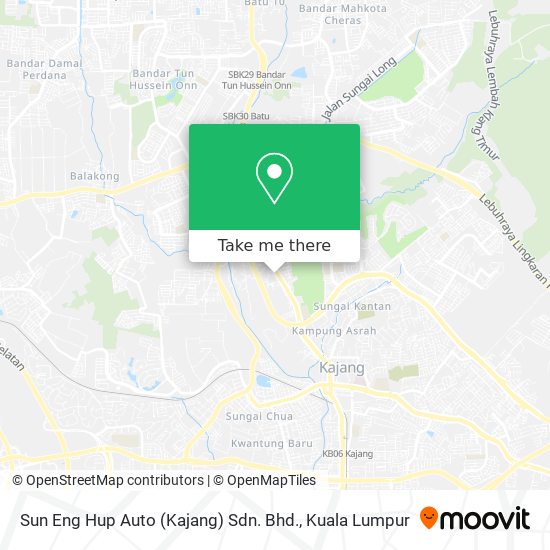 Sun Eng Hup Auto (Kajang) Sdn. Bhd. map