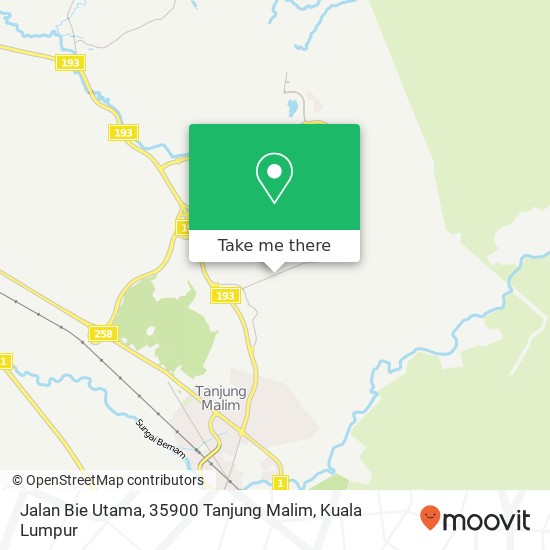 Jalan Bie Utama, 35900 Tanjung Malim map