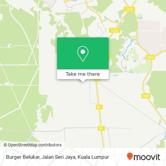Burger Belukar, Jalan Seri Jaya map