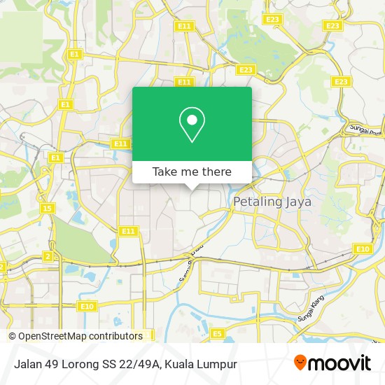 Peta Jalan 49 Lorong SS 22/49A