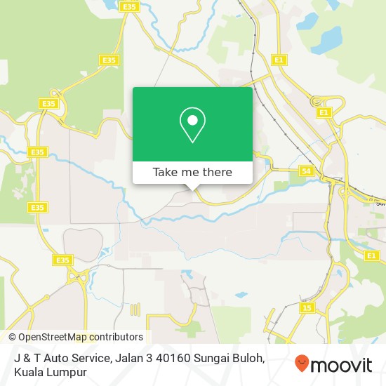 Peta J & T Auto Service, Jalan 3 40160 Sungai Buloh