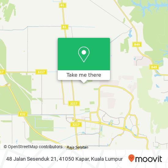 48 Jalan Sesenduk 21, 41050 Kapar map