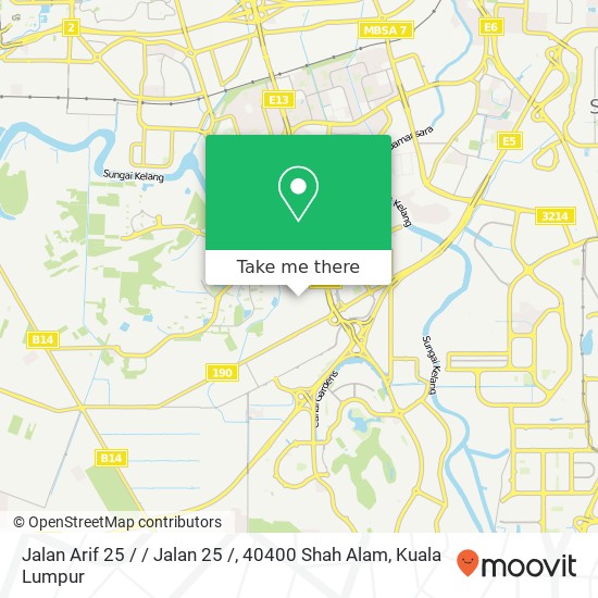 Peta Jalan Arif 25 / / Jalan 25 /, 40400 Shah Alam