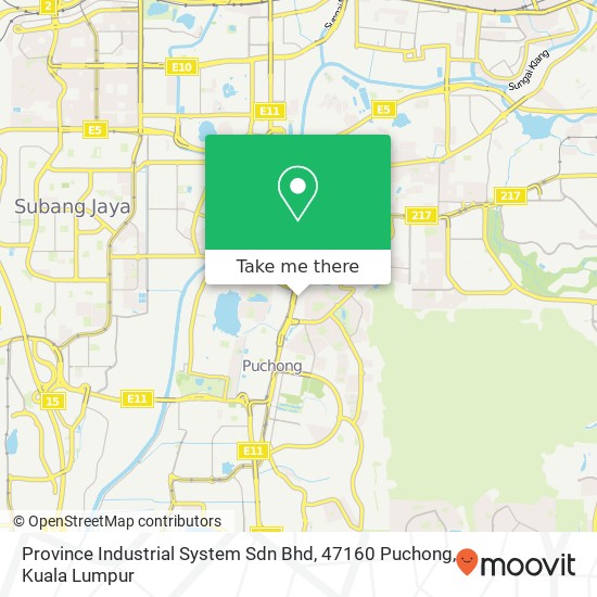 Province Industrial System Sdn Bhd, 47160 Puchong map