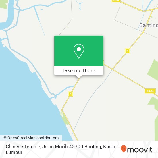 Chinese Temple, Jalan Morib 42700 Banting map