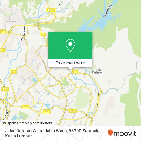 Jalan Dataran Wang Jalan Wang, 53300 Setapak map