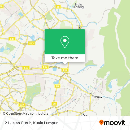 21 Jalan Guruh map