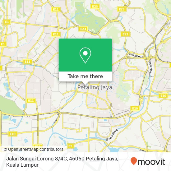 Peta Jalan Sungai Lorong 8 / 4C, 46050 Petaling Jaya