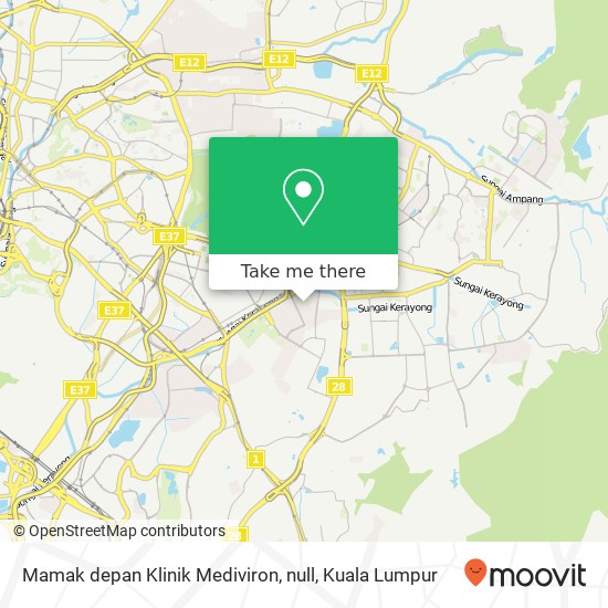 Peta Mamak depan Klinik Mediviron, null