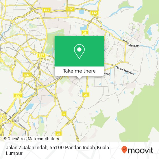 Jalan 7 Jalan Indah, 55100 Pandan Indah map