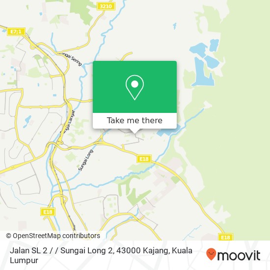 Peta Jalan SL 2 / / Sungai Long 2, 43000 Kajang