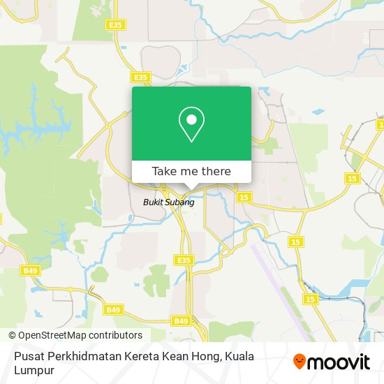 Pusat Perkhidmatan Kereta Kean Hong map