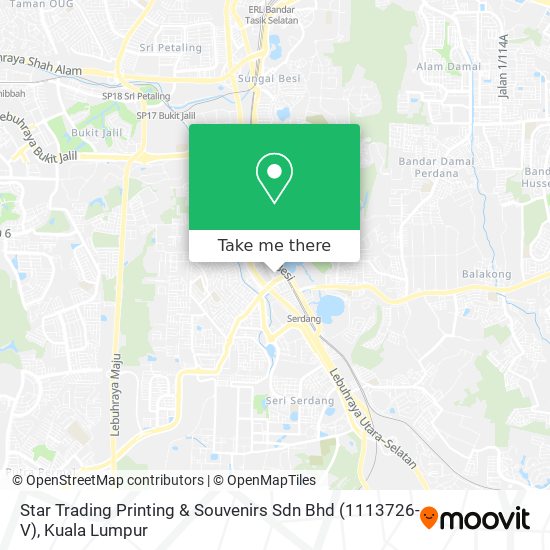 Star Trading Printing & Souvenirs Sdn Bhd (1113726-V) map